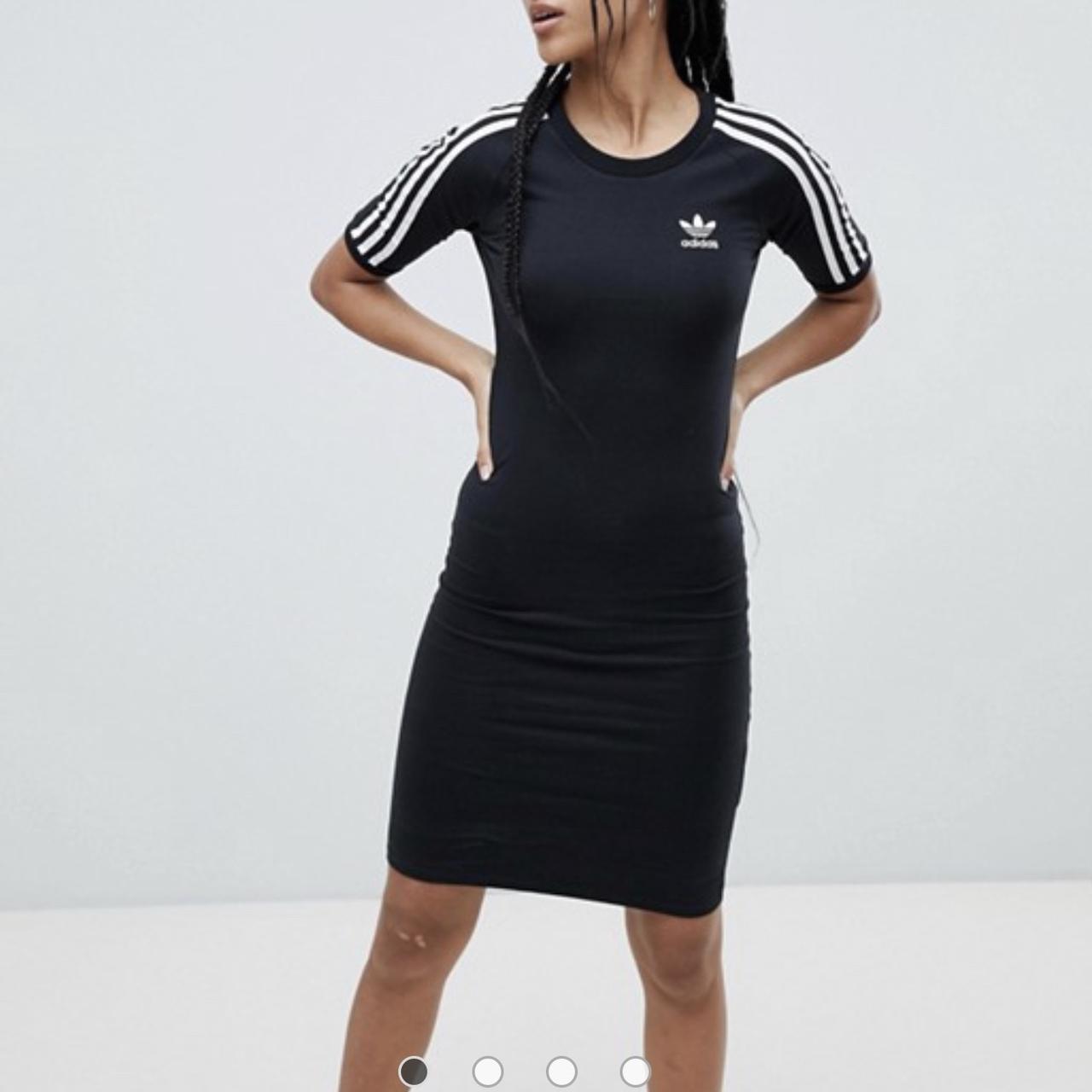 Adidas originals three strip dress. never worn and... - Depop