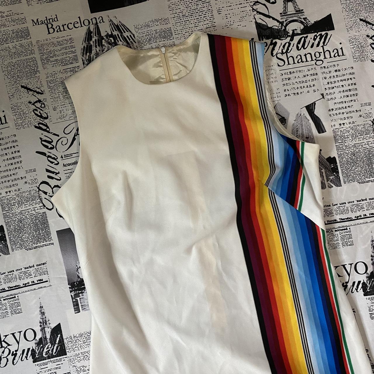 This rainbow maxi dress is amazing! It’s vintage,... - Depop