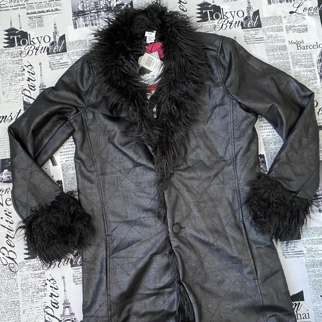 This faux leather trench coat from Hot Topic/The... - Depop
