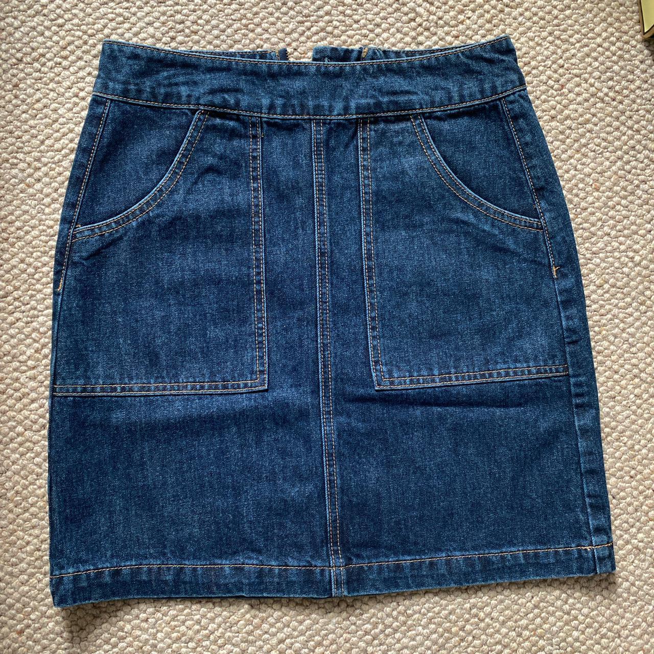 Brand new warehouse denim mini skirt with... - Depop