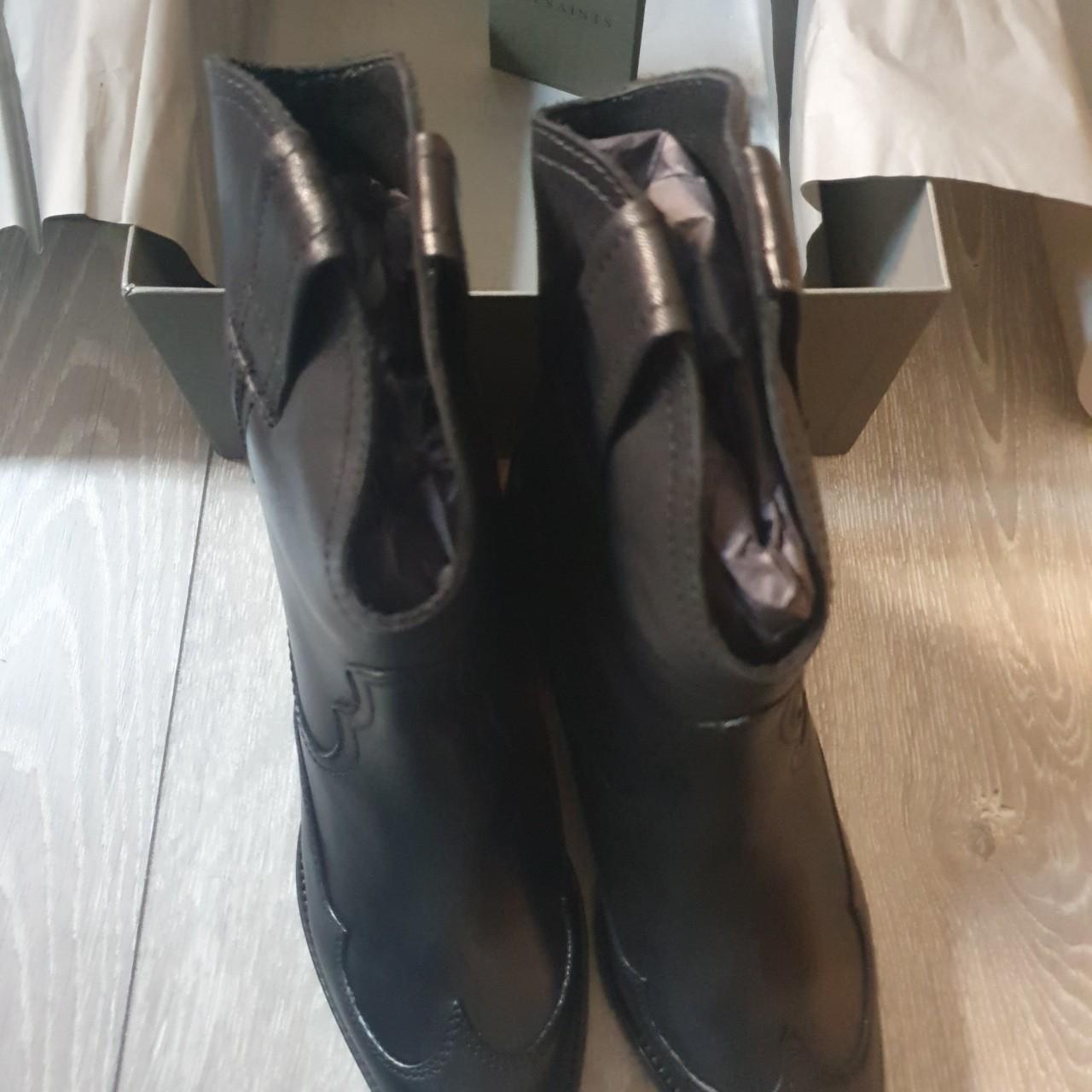 BRAND NEW All Saints SHIRA black leather Depop