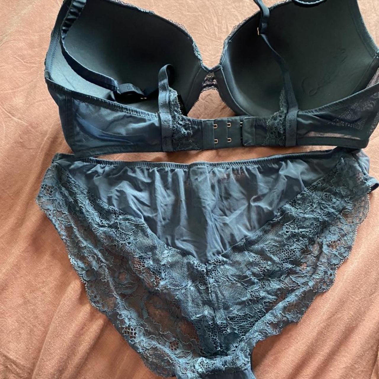 Marks and Spencer blue bra set from the Rosie... Depop