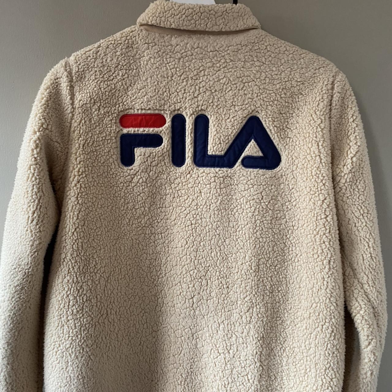 Urban outfitters fila teddy sales jacket