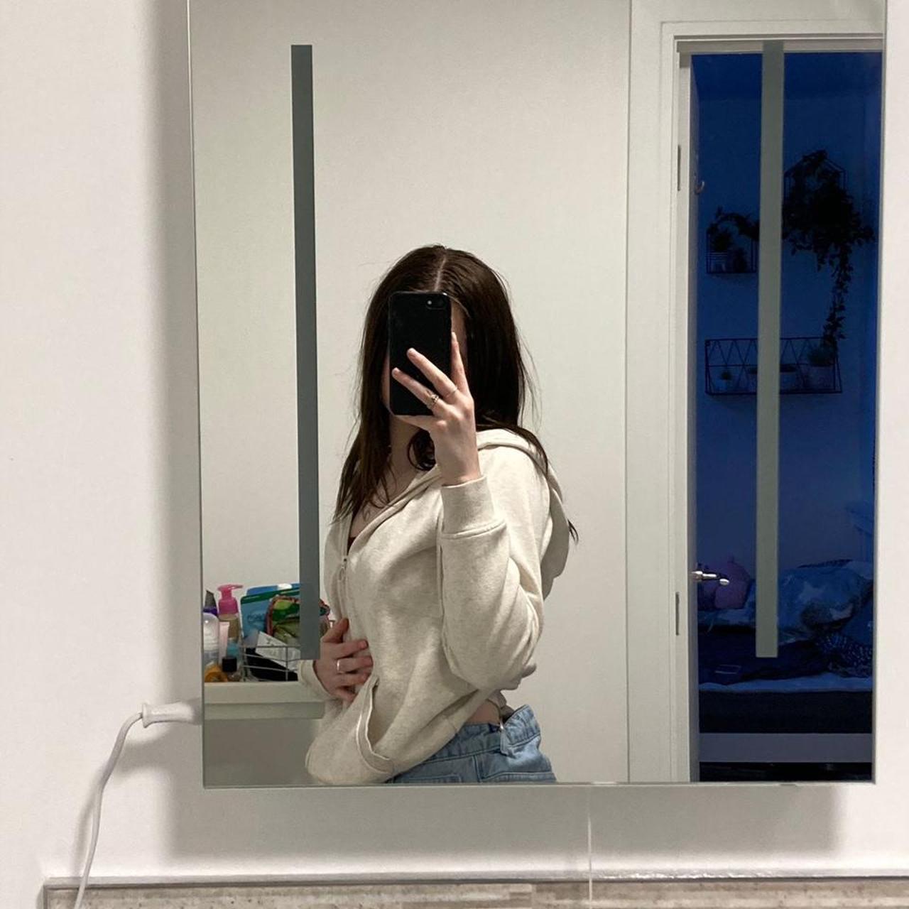 Primark Women's Cream Hoodie Depop