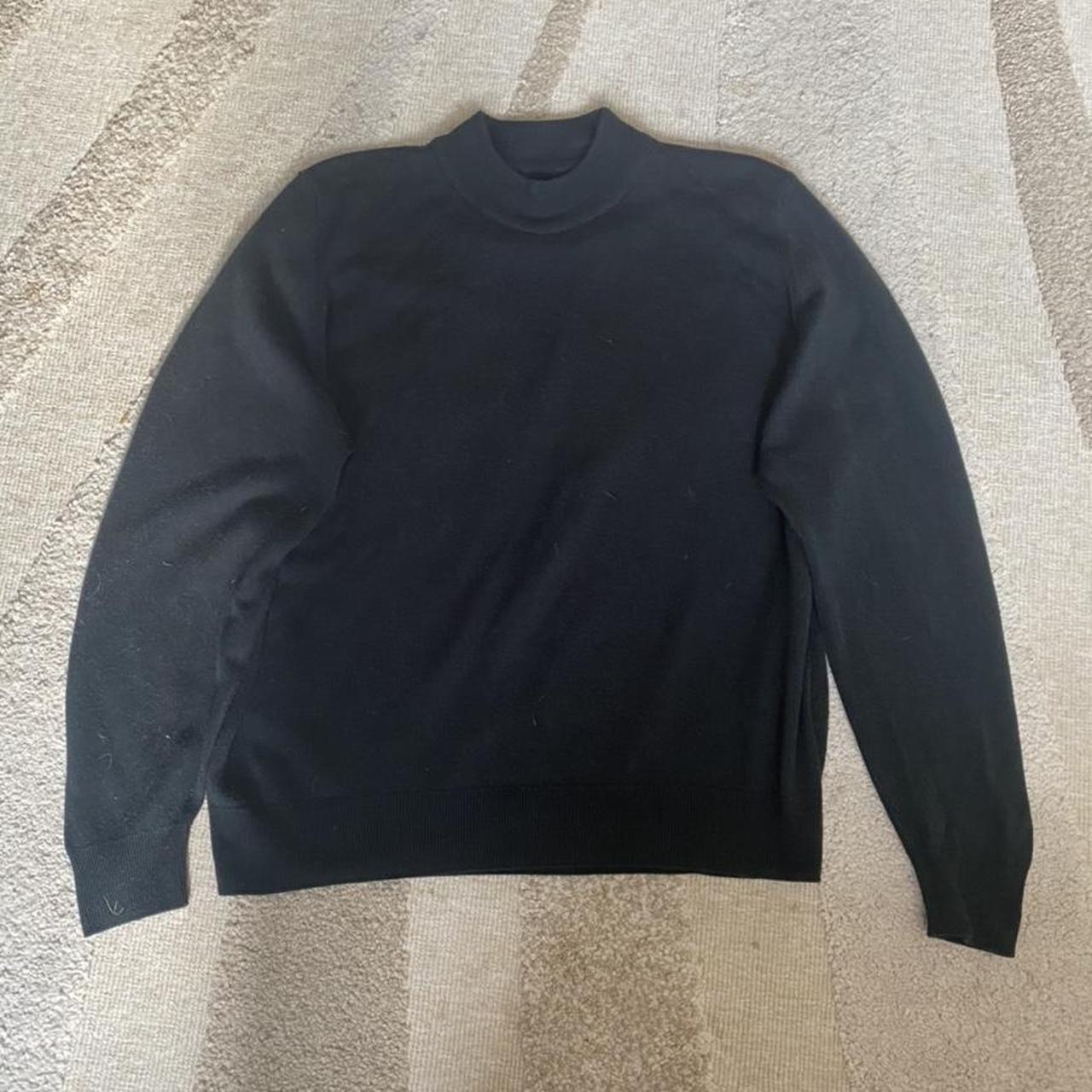 Black jumper - states size 18 but would fit as a... - Depop