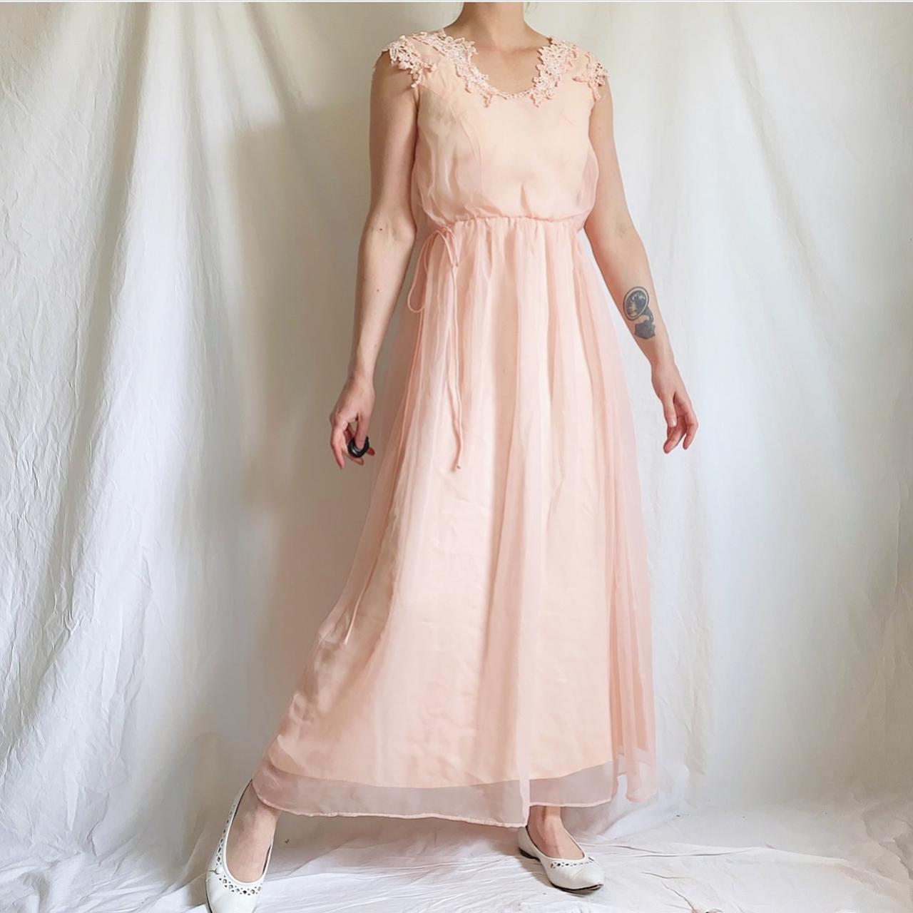 70s chiffon dress