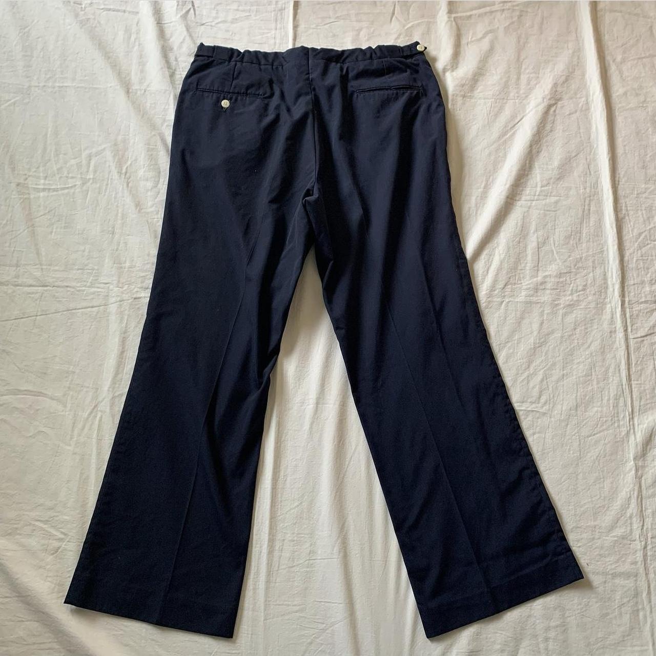 Vintage 1960s Lacoste Navy Pants, “Talon” Zipper,... - Depop