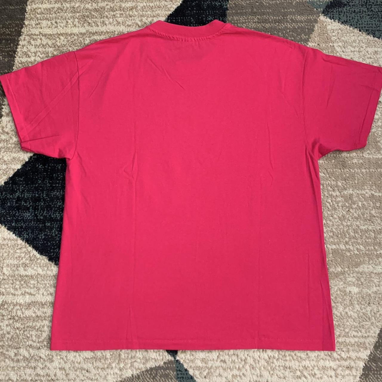 Hanes Men's Pink and Silver T-shirt (3)