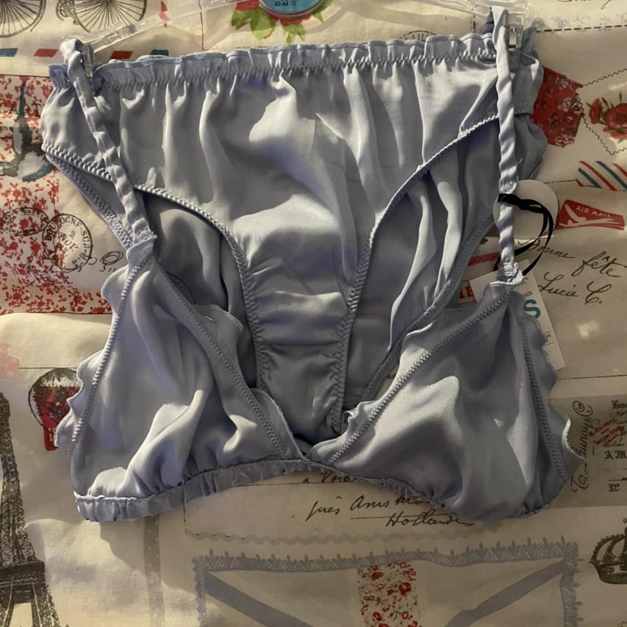 Primark light blue bra and pants set. Never been... Depop