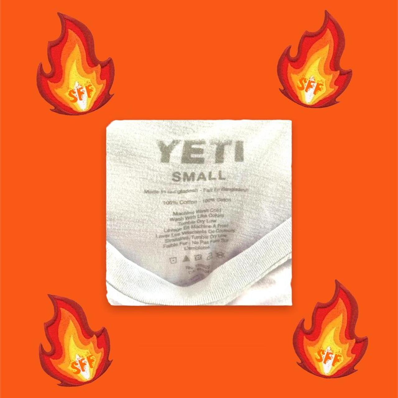 Yeti Fish Graphic TShirt! Size Small! Only worn a... Depop