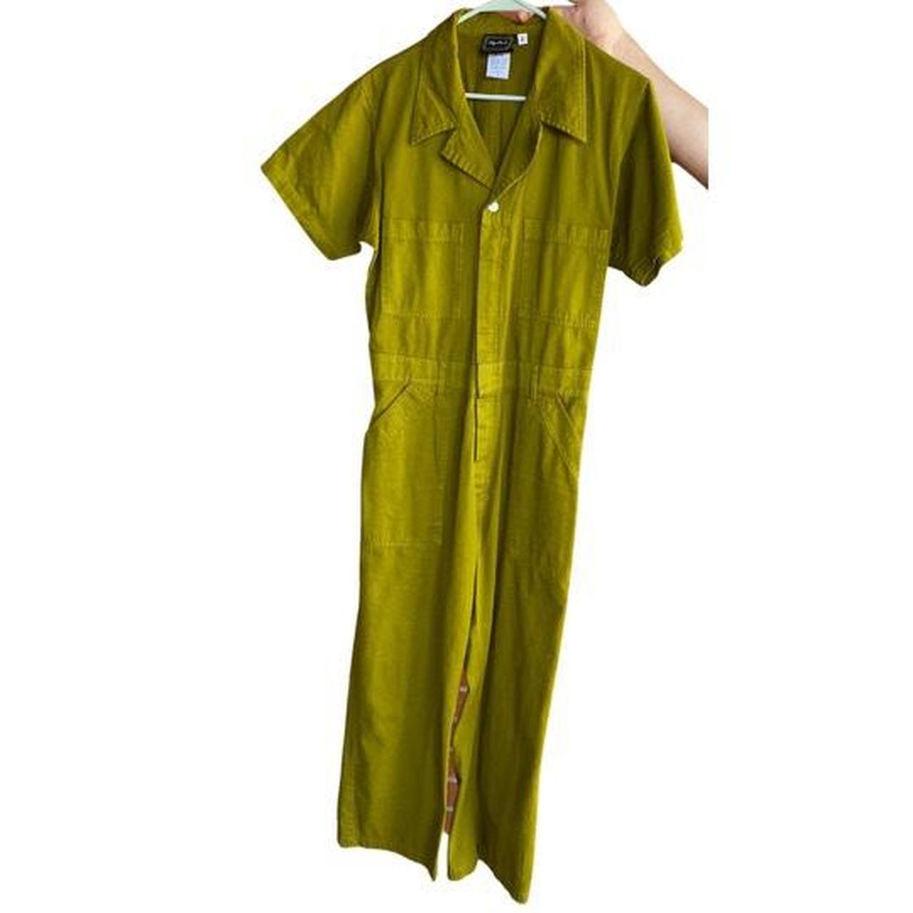 Big Bud Press Olive short sleeve jumpsuit Size... Depop