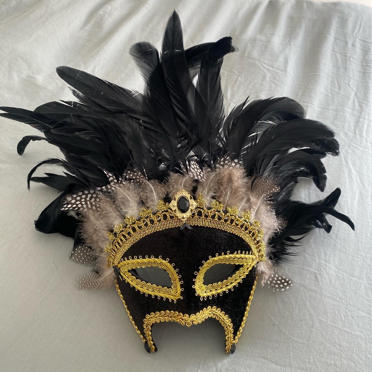 Venetian Mask With Feathers And Gold Depop venetian-mask-with-feathers-and-gold-depop