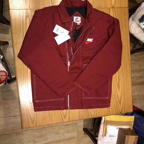 SUPREME X NIKE DOUBLE ZIP QUILTED WORK JACKET SIZE... - Depop