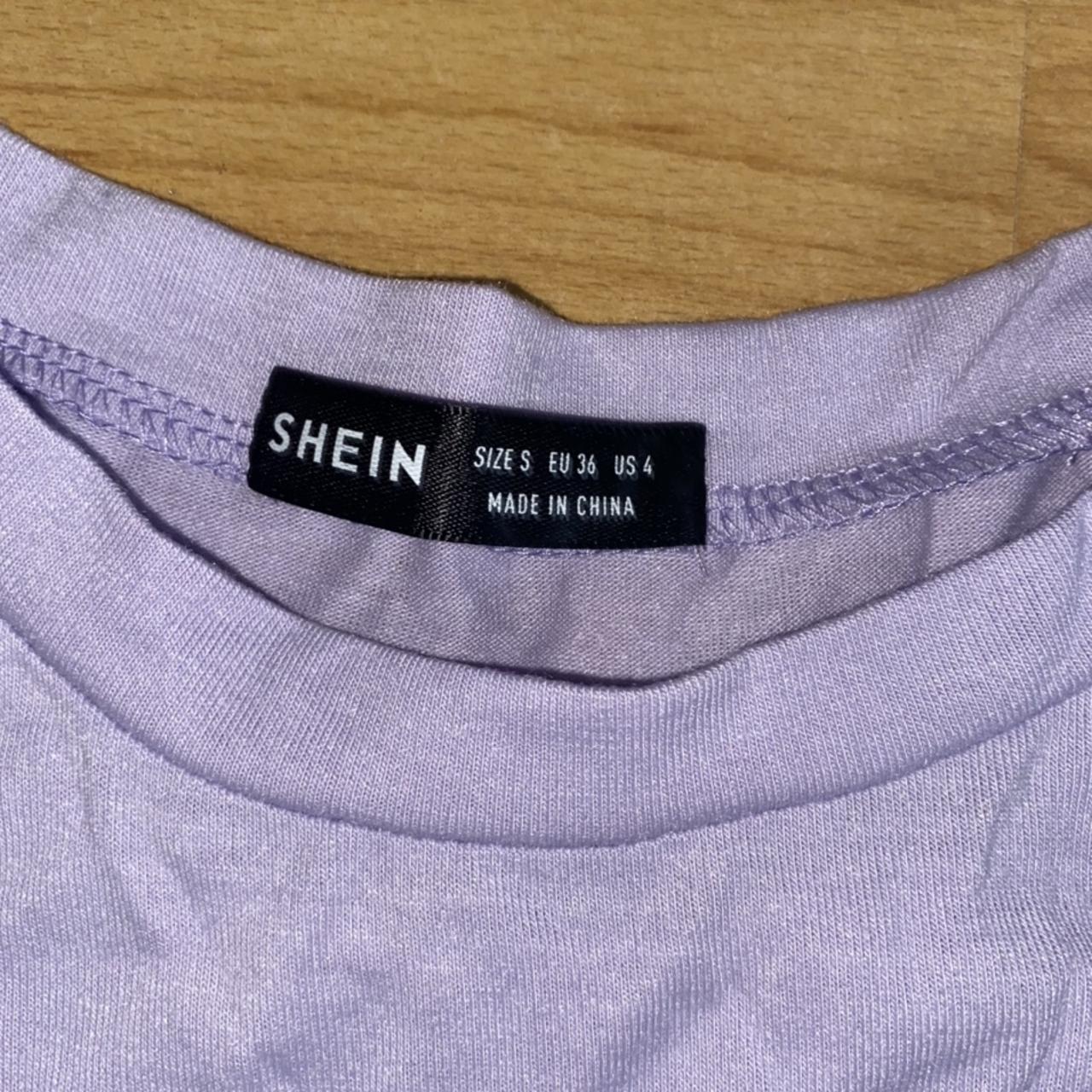 SHEIN Women's Blue and Purple T-shirt | Depop