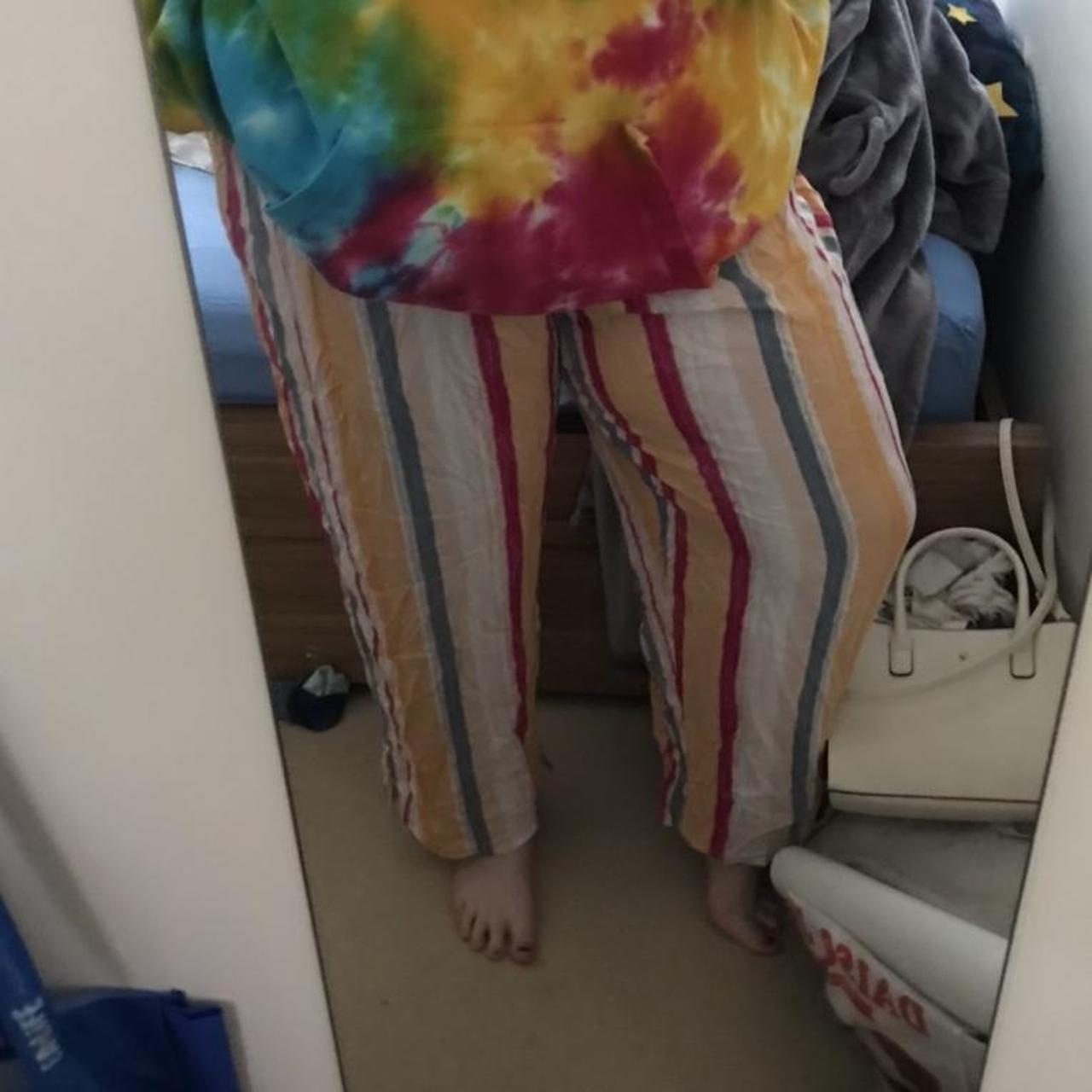 Anko ’sleep’ pants Super cute striped multicolour... Depop