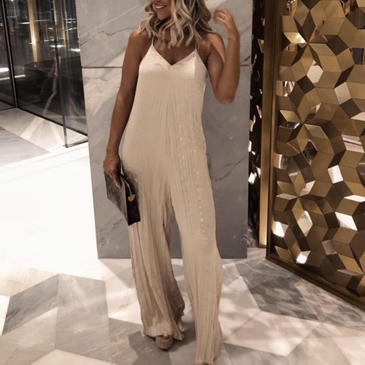 zara crinkle jumpsuit