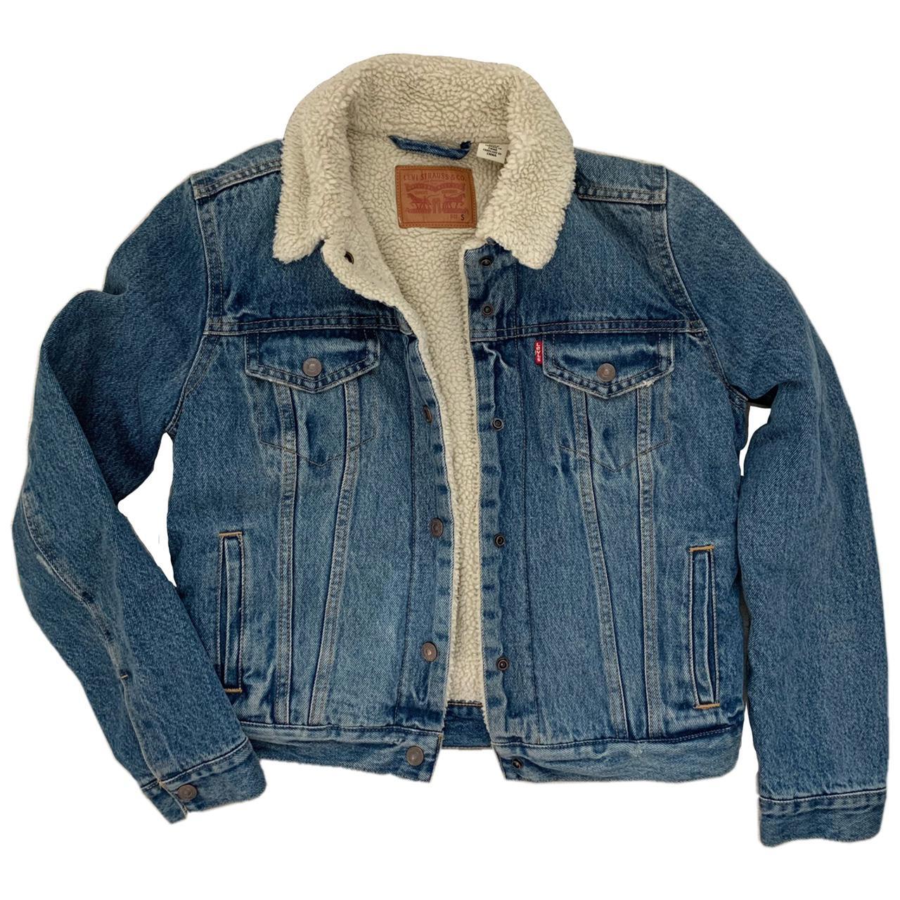 levis denim fleece jacket