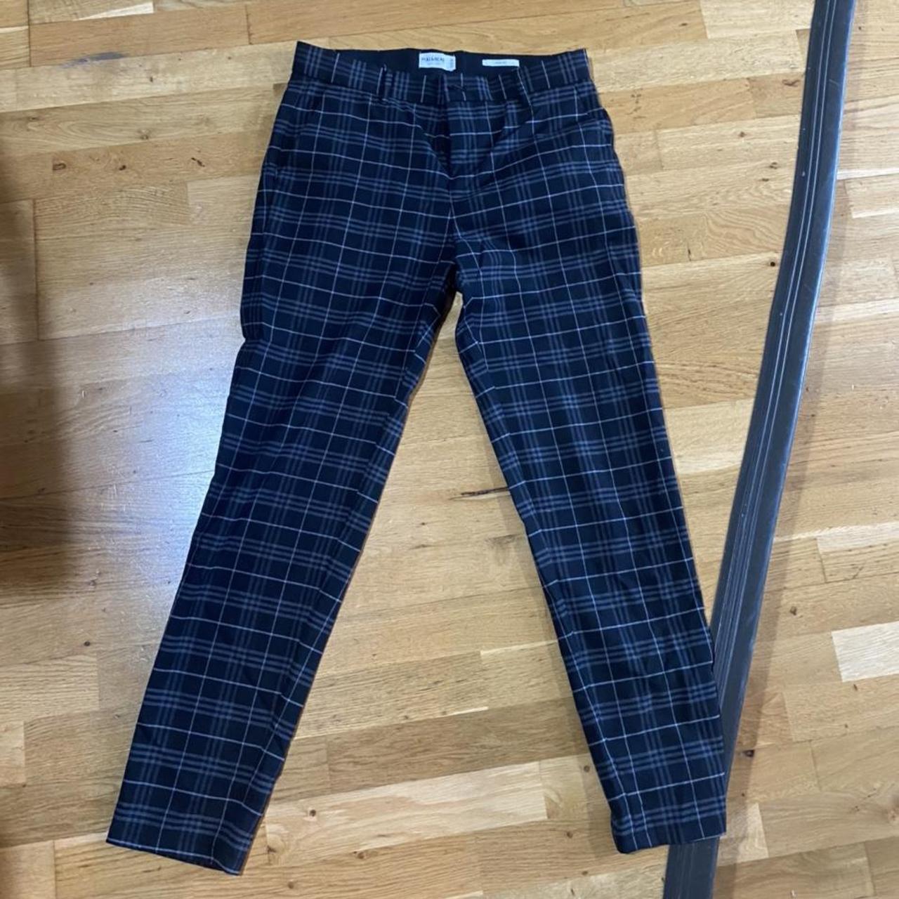 Trousers Pull&bear Smart Checkered Trousers Pull&Bear Wide Leg