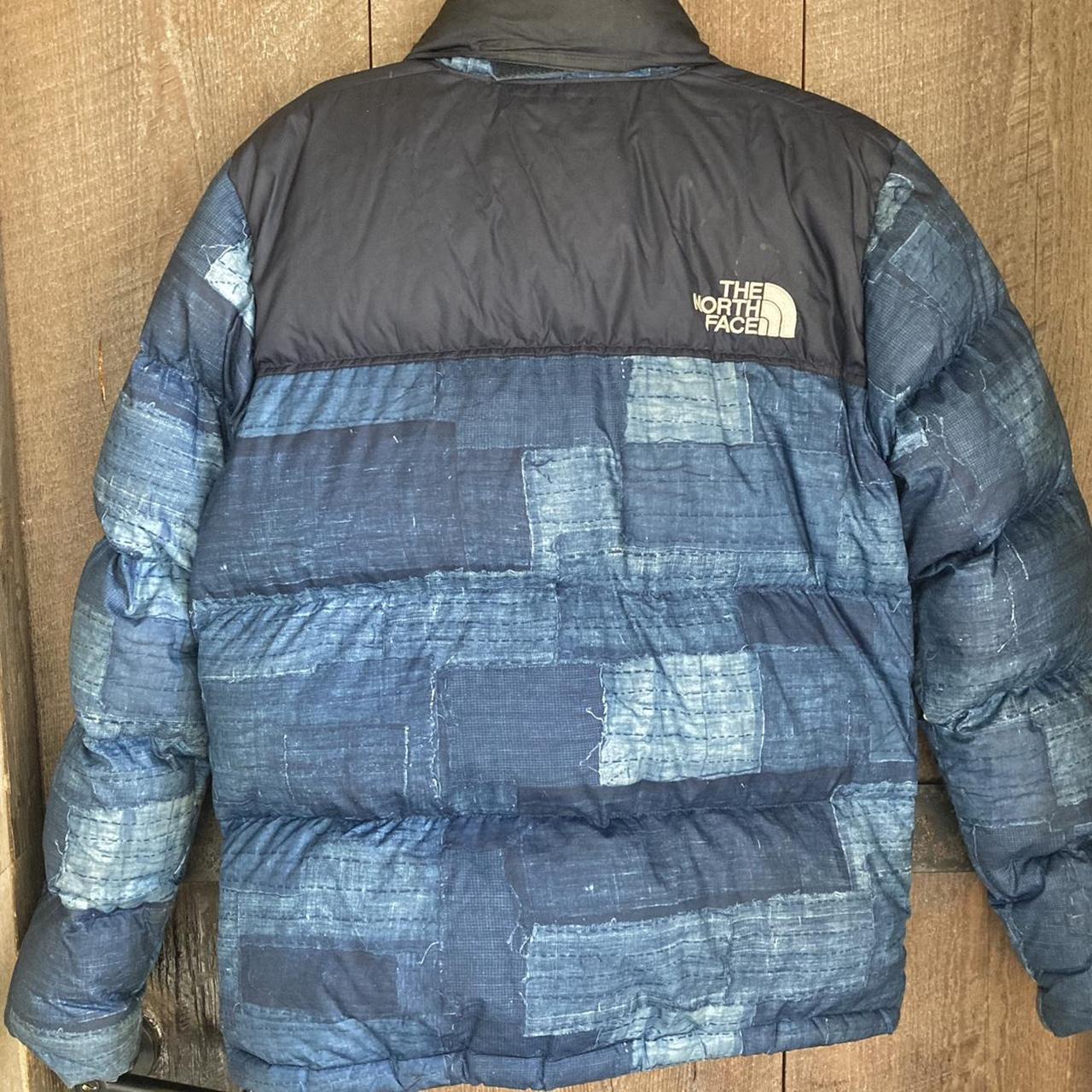 THE NORTH FACE navy blue urban camo puffer jacket.... - Depop