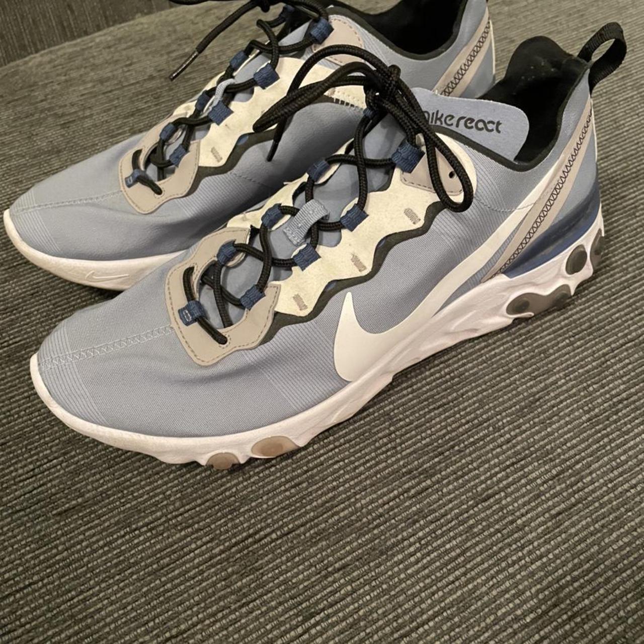 nike react baby blue
