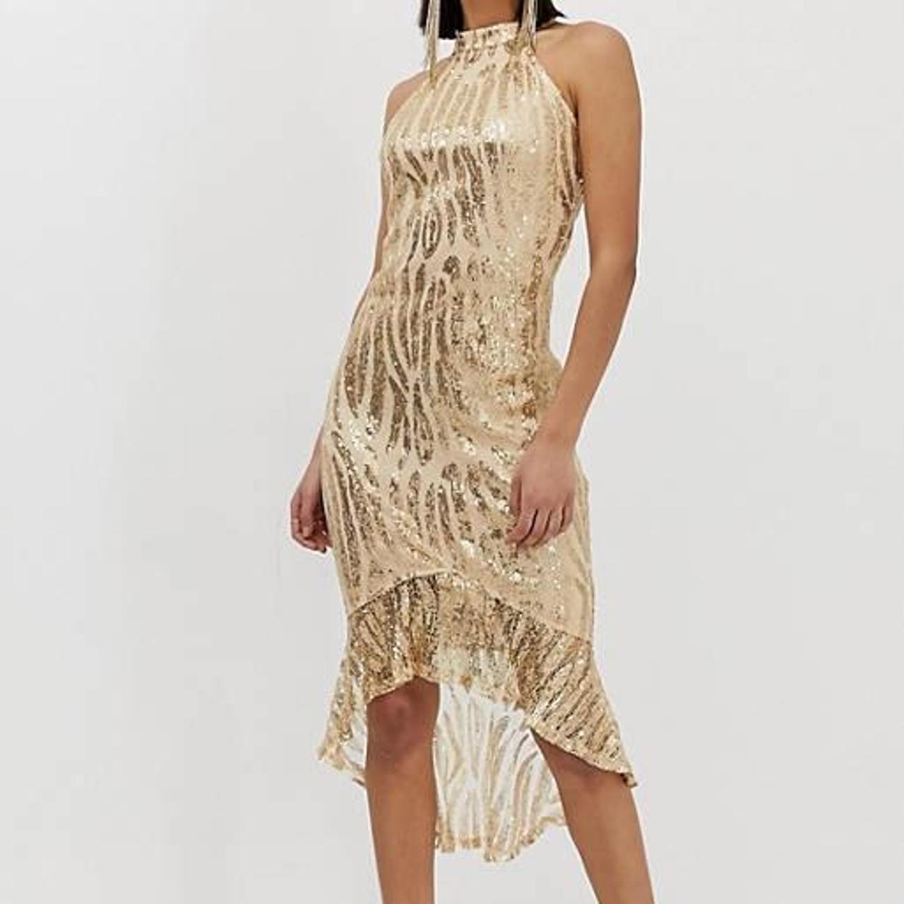 Ax paris shop fringe dress