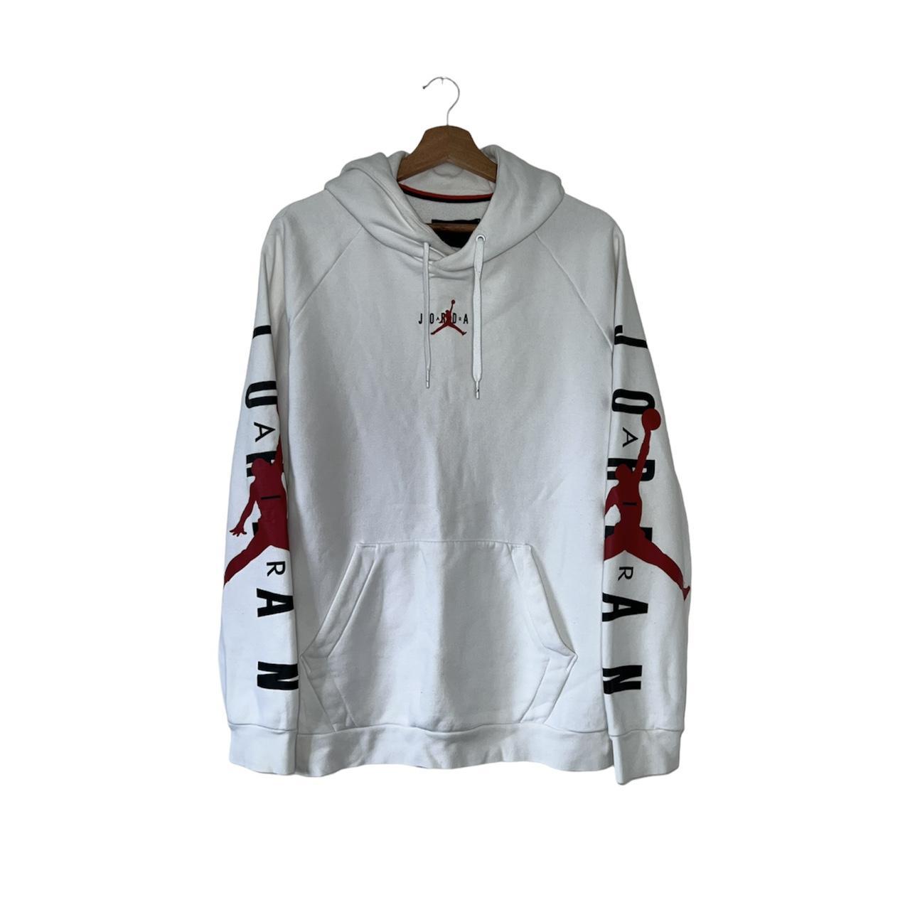 jordan hoodie red and white