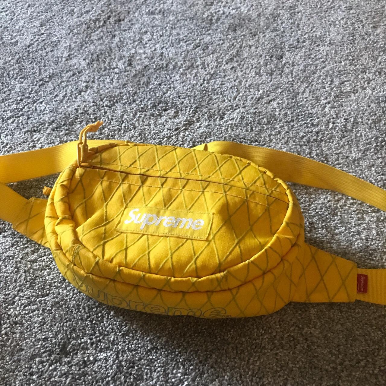 Supreme Waist Bag FW18 Yellow Fanny Pack NWT auto - Depop