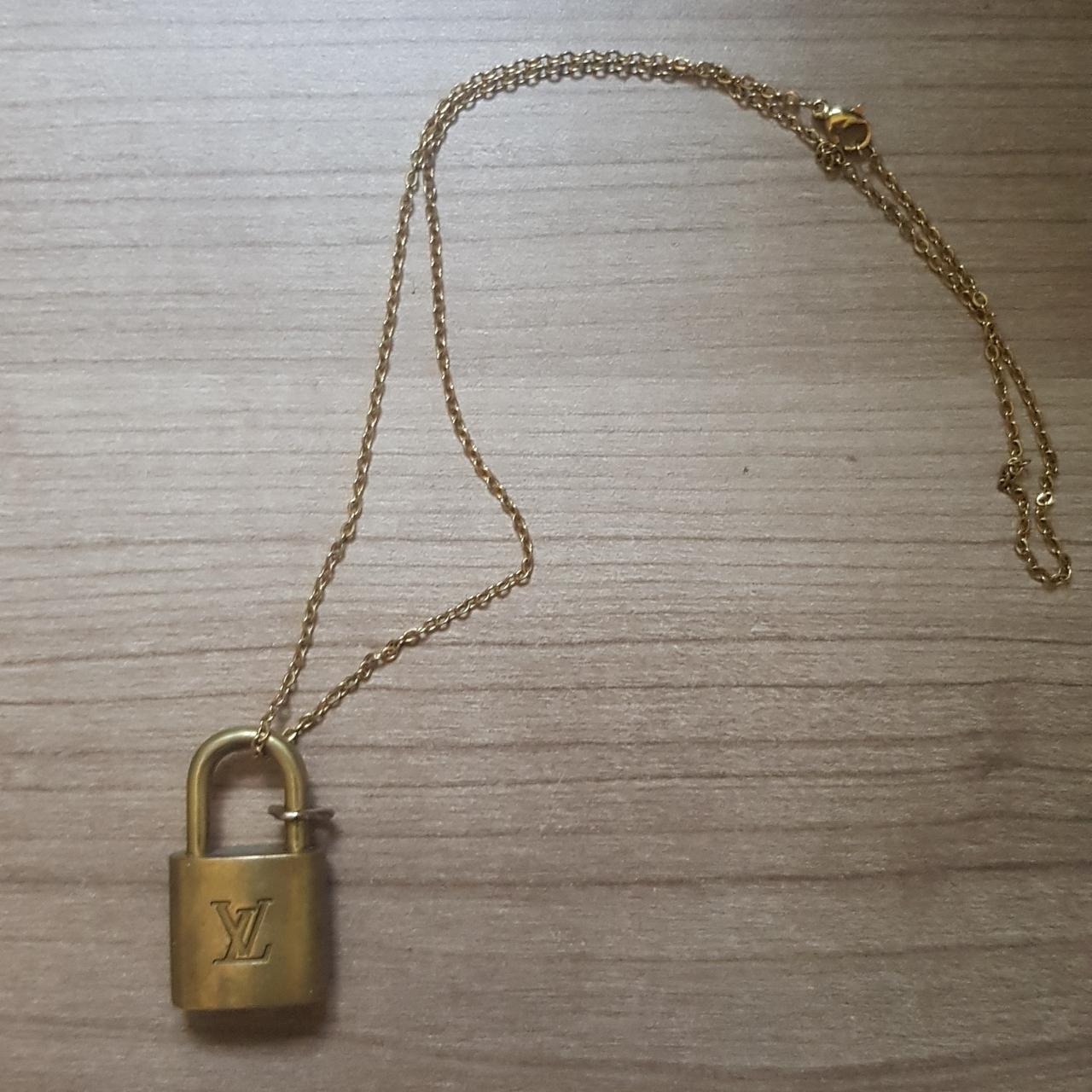 Louis Vuitton Gold Padlock Necklace - Rope Chain An - Depop