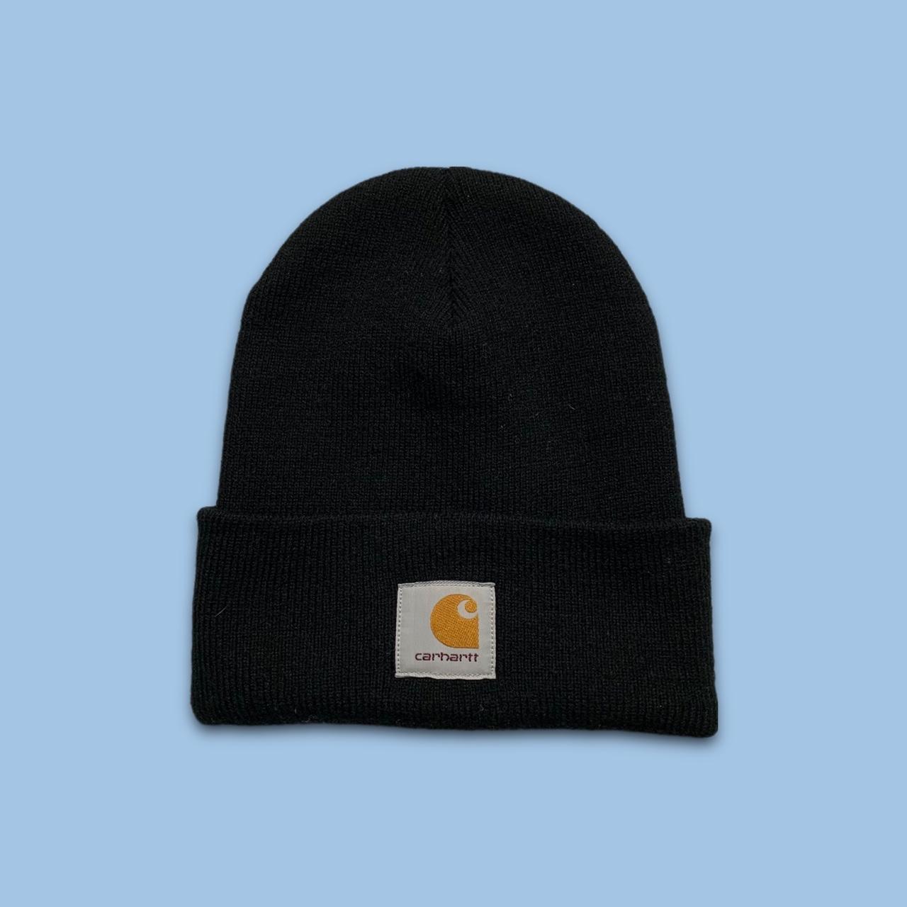 VINTAGE CARHARTT BEANIE BLACK overall, very good... Depop