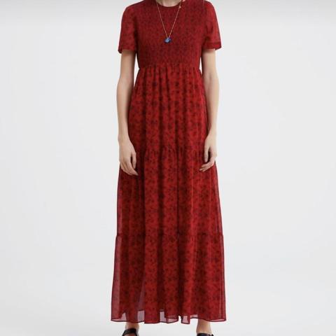 zara maxi dress red