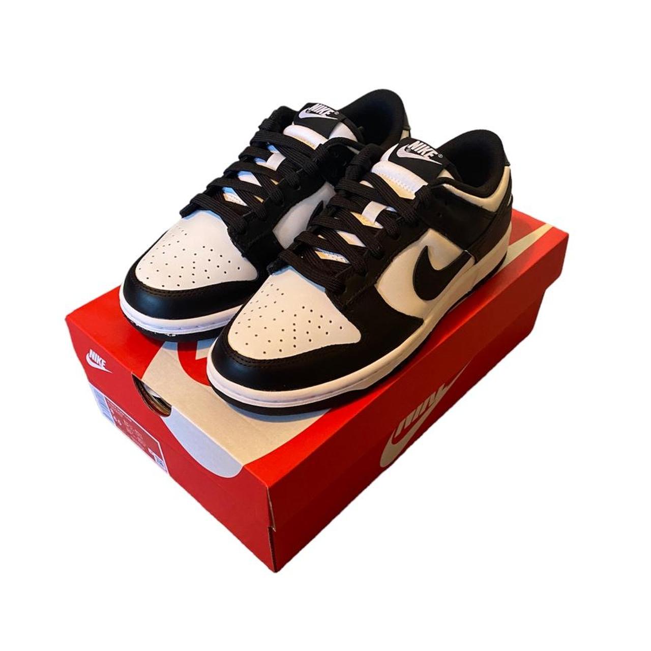 Nike dunk low panda black white Size Mens UK6... - Depop