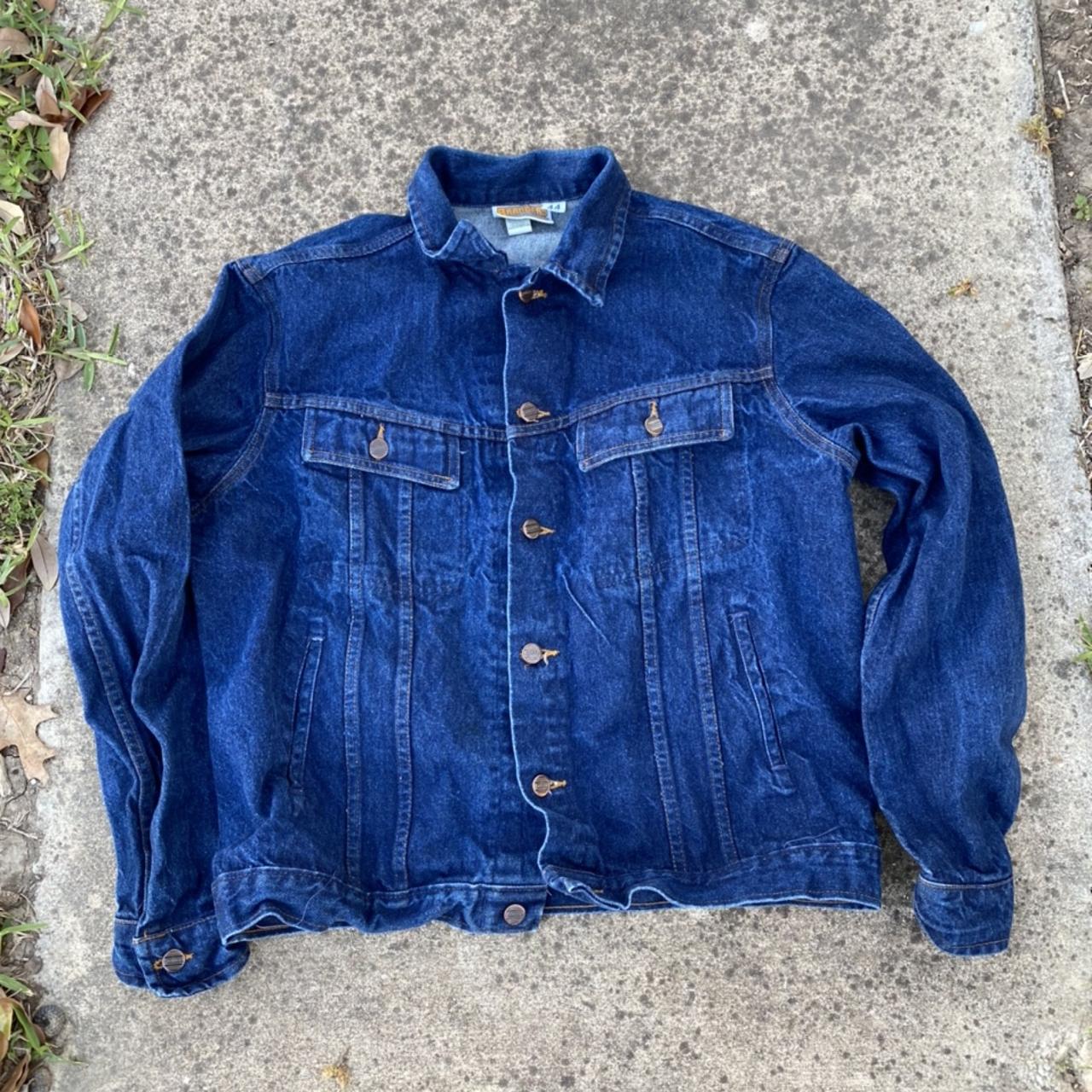 Vintage 90’s dickies denim jacket Size... - Depop