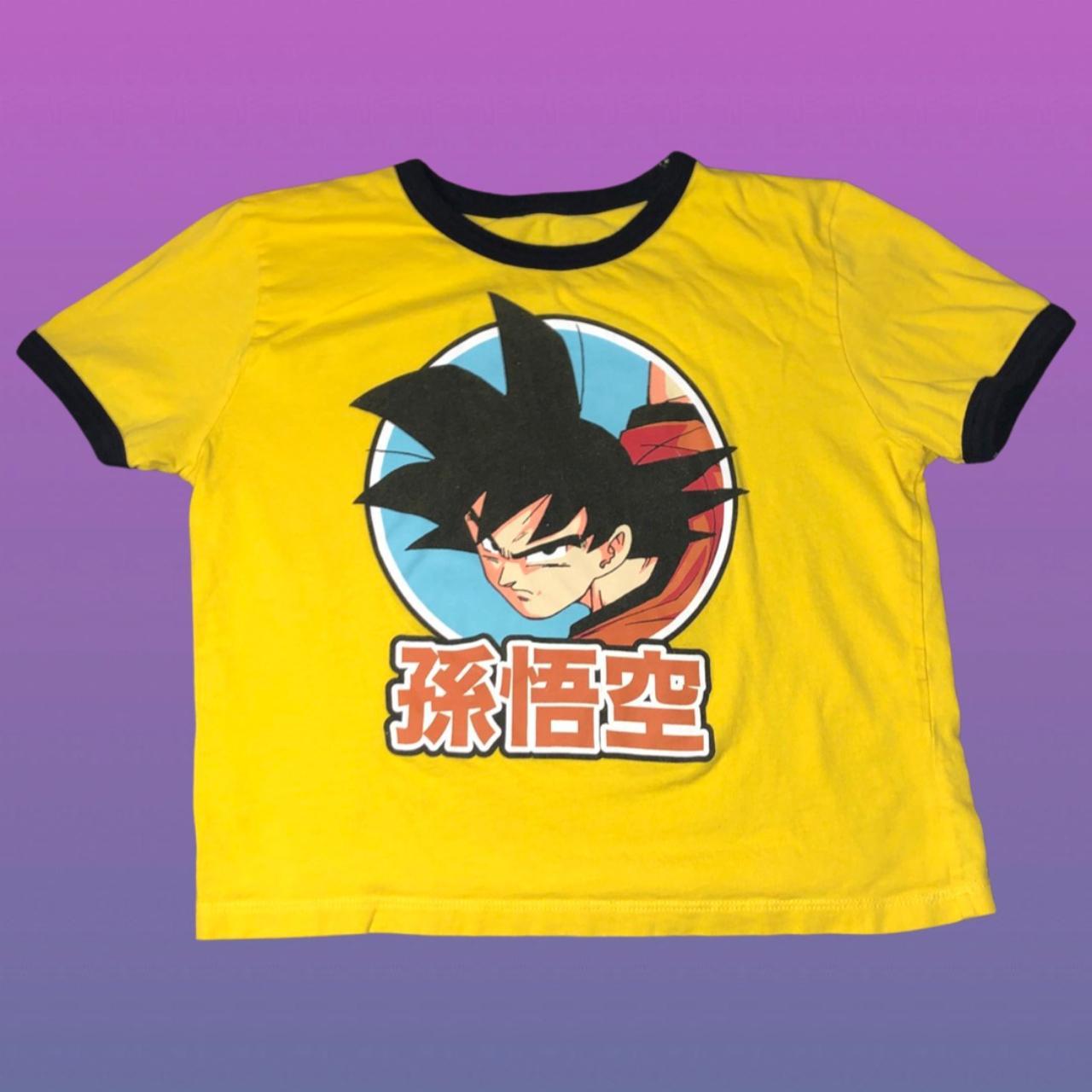 Dragon Ball Z Son Goku Cropped T-shirt Size Large - Depop