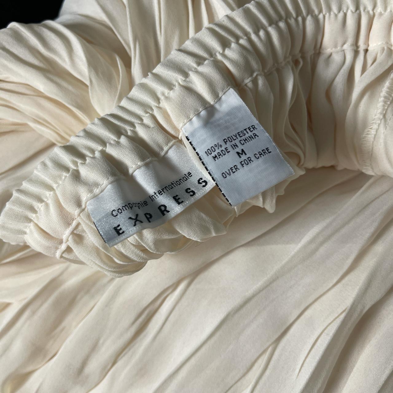 Issey Miyake Women's White and Cream Skirt (4)