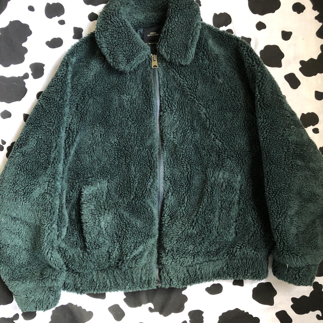 Urban outfitters clearance green teddy coat