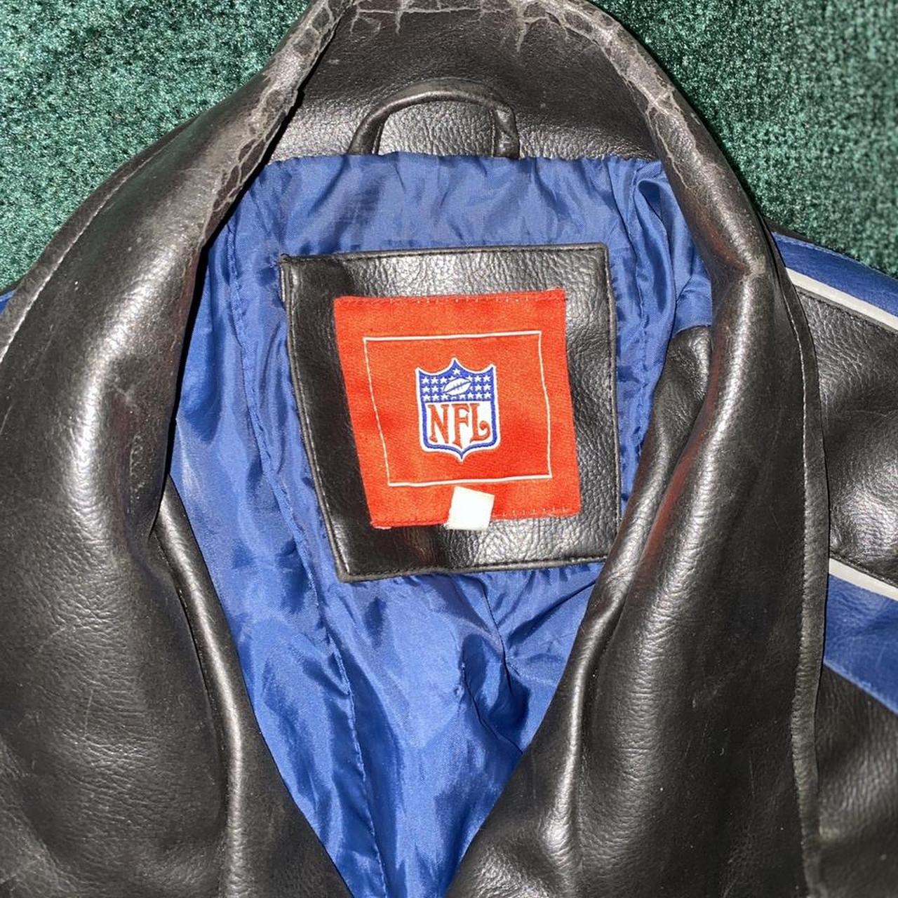 Vintage Dallas Cowboys Leather Jacket Fits Like L - Depop