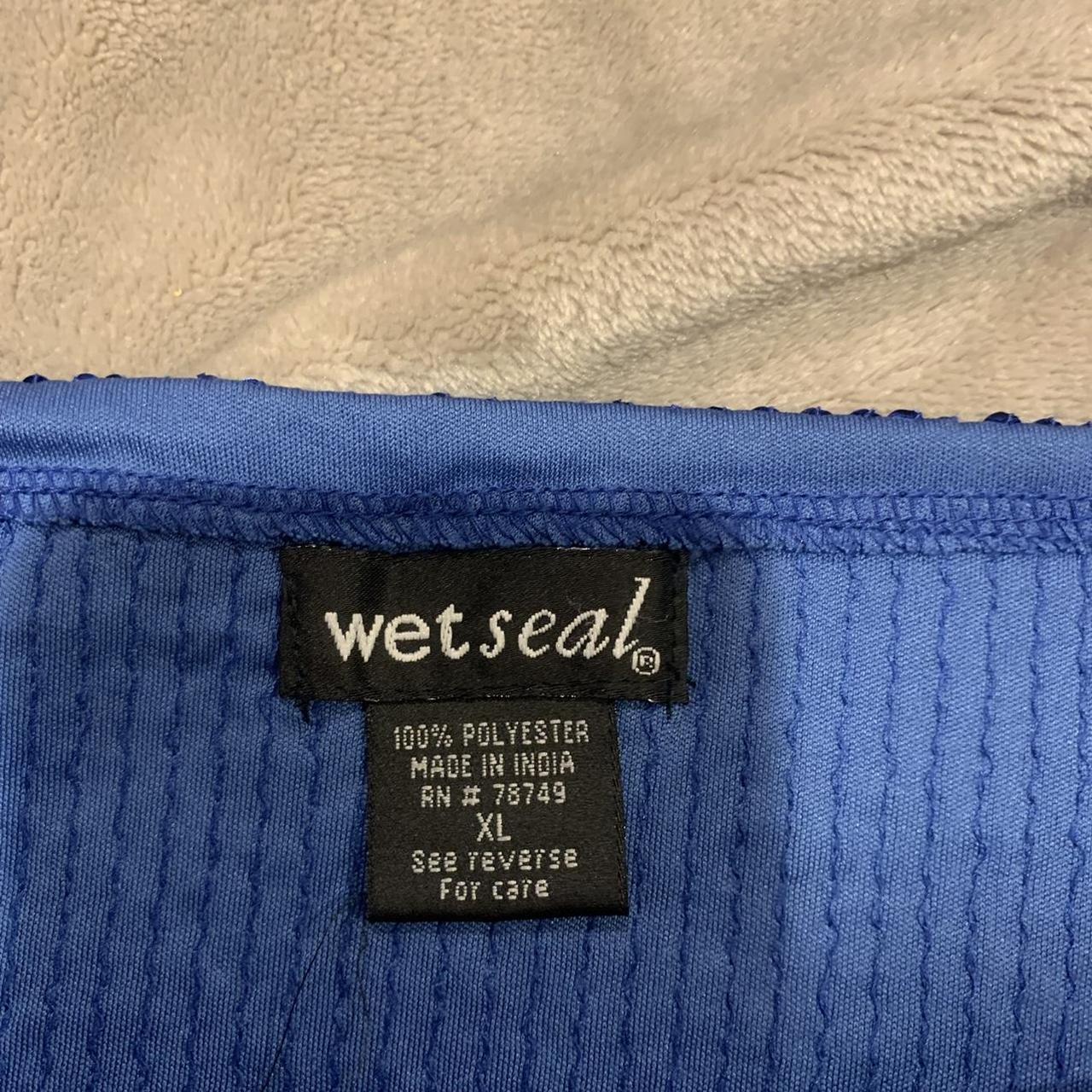 Wet Seal royal blue sequin mini skirt perfect... Depop