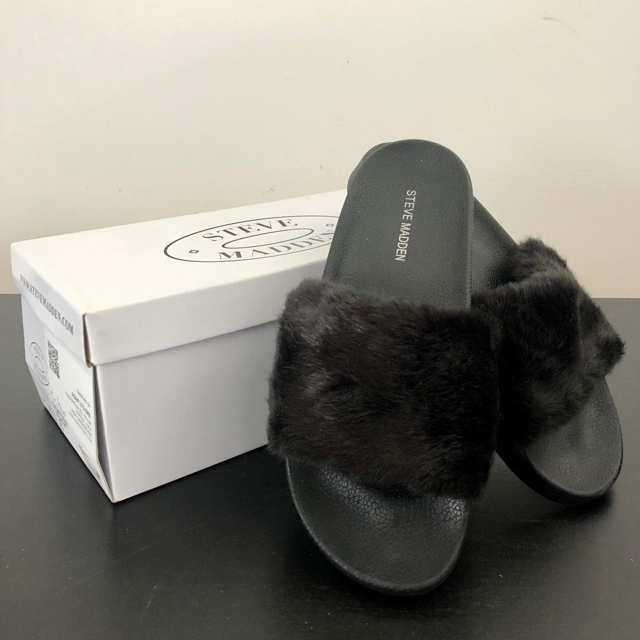 Steve Madden Slippers Con Pelo Sabot Con Pelo Steve Madden Steve