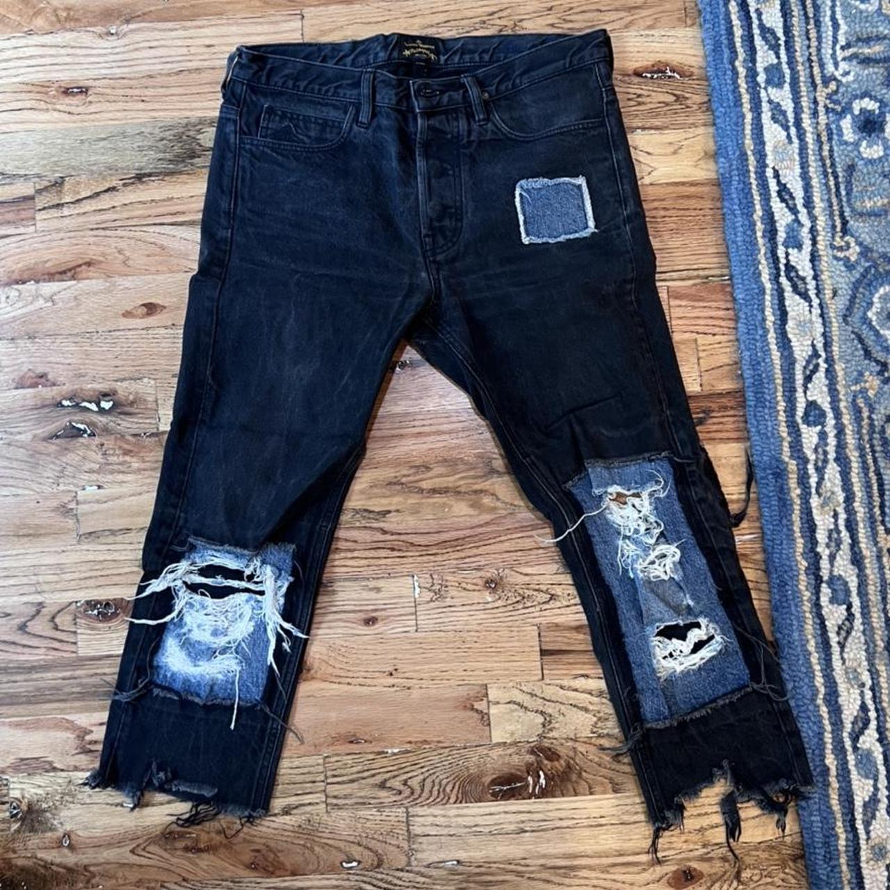 Vivienne Westwood Men's Black and Blue Jeans | Depop