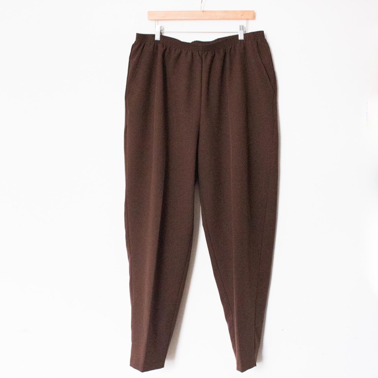 Pants with Elastic Band, Brown