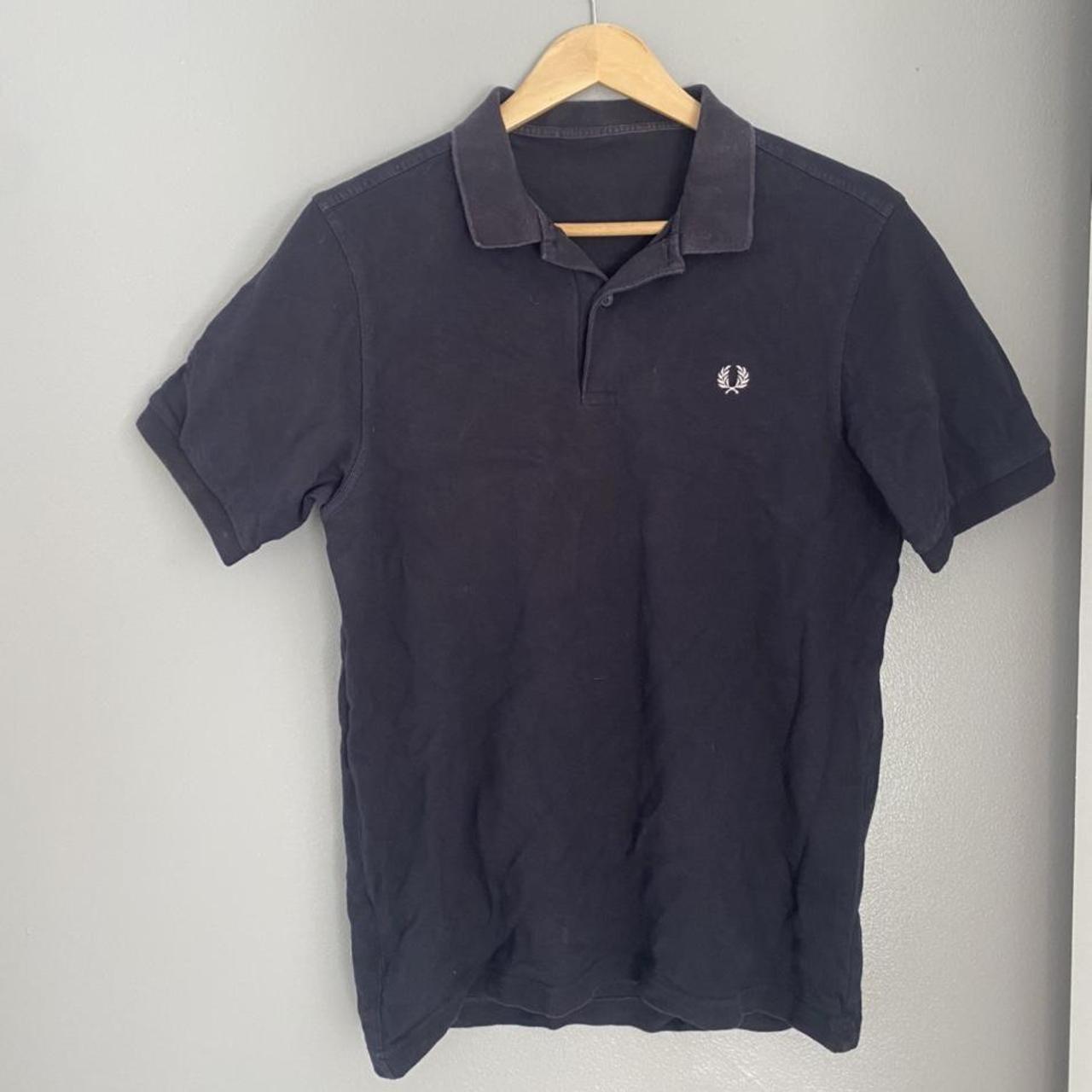Fred Perry Polo T shirt Navy size small but could... - Depop