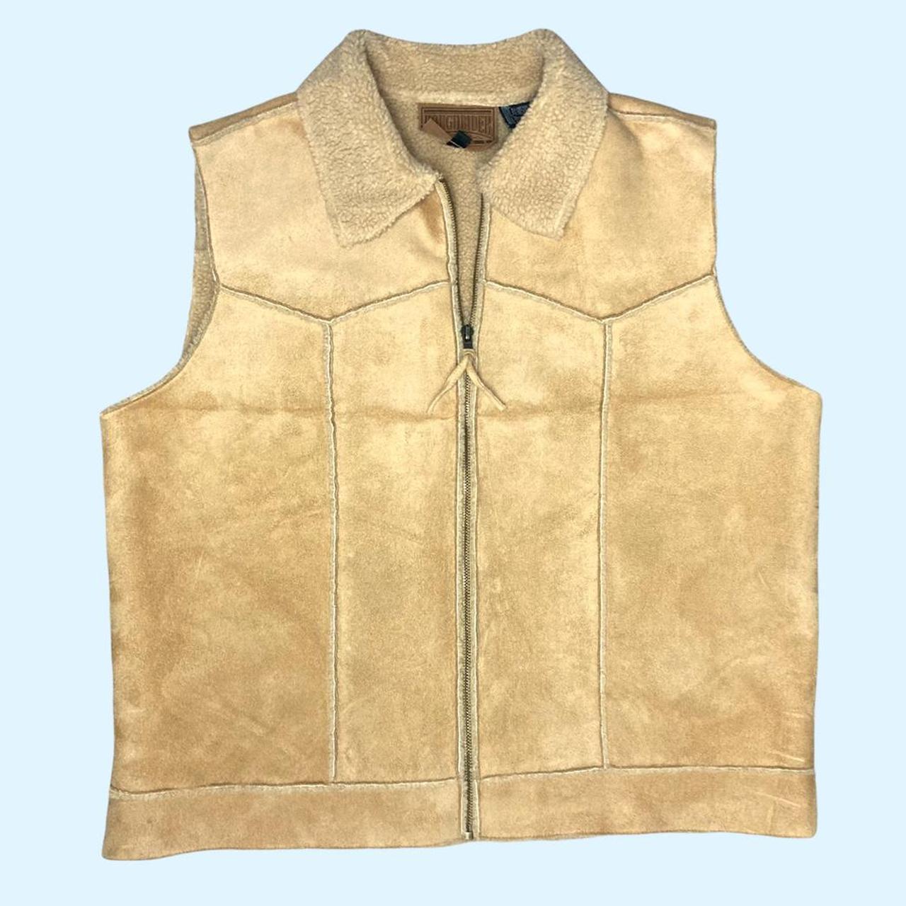 suede sherpa vest