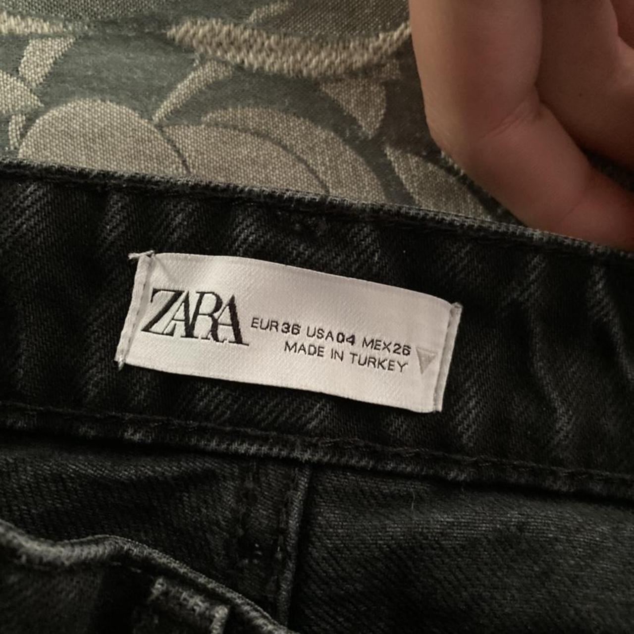 Zara black jeans wide leg - Depop