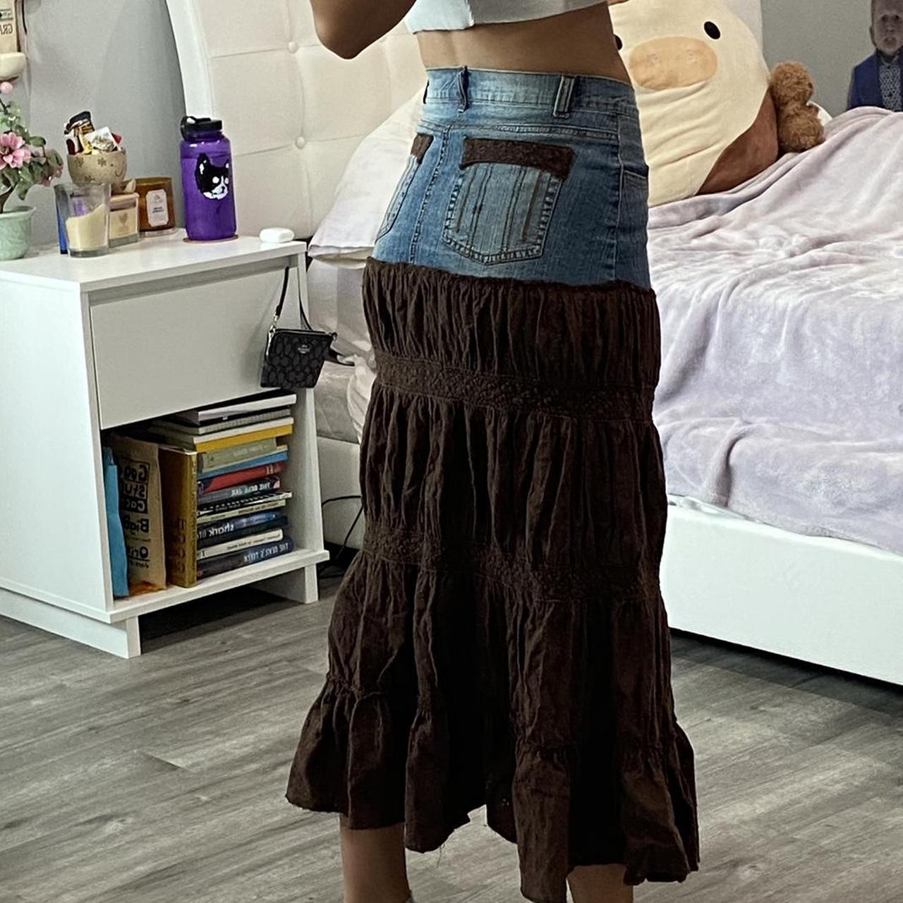 Insane Y K Fairycore Maxi Skirt Love The Contrast Depop