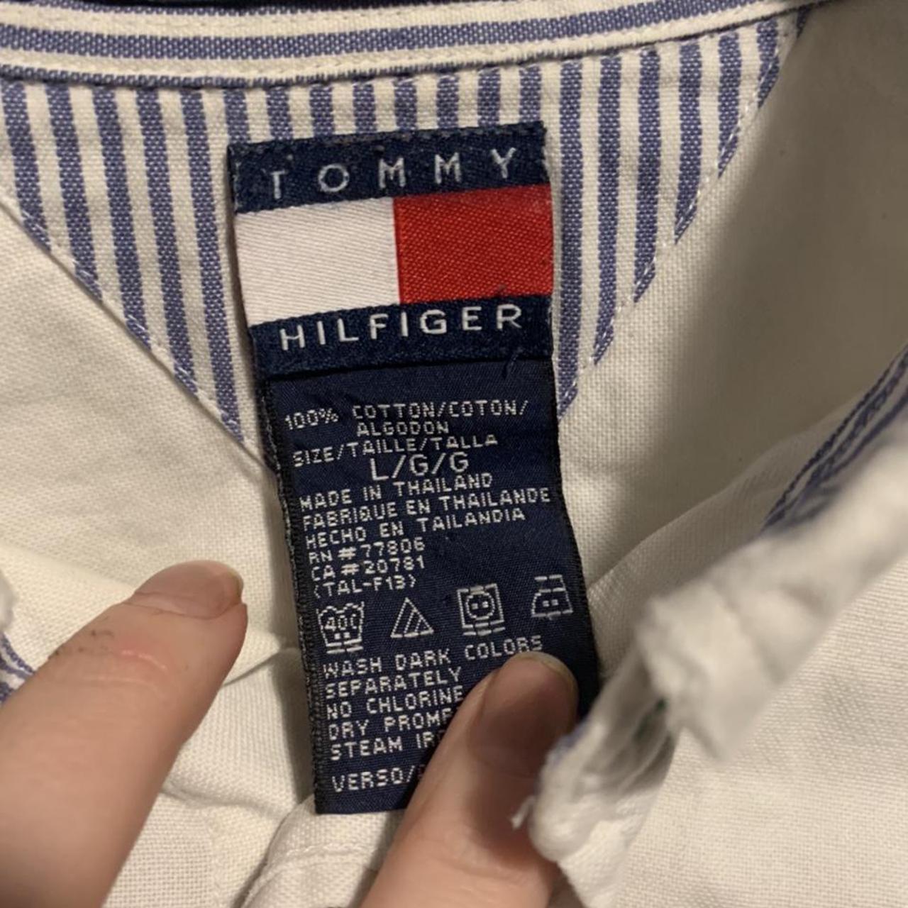 Tommy Hilfiger white shirt. Size L. Long sleeved - Depop