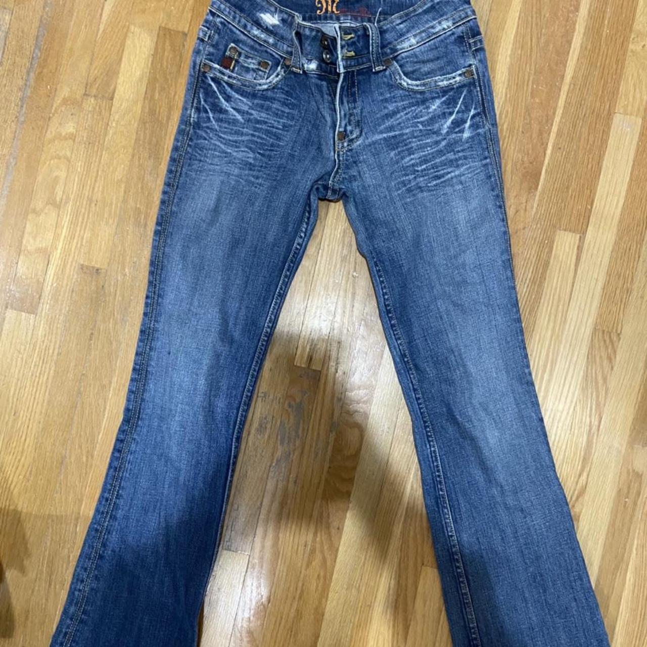 the most Y2k low rise flare jeans😩😩really wish these... - Depop