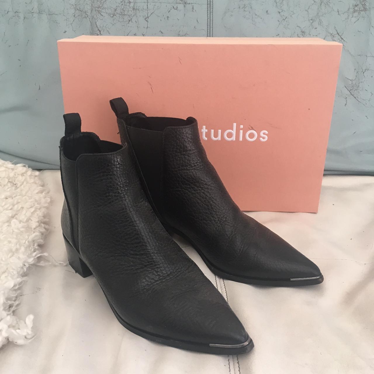 Acne Studios boots • Jensen grain black • worn... - Depop