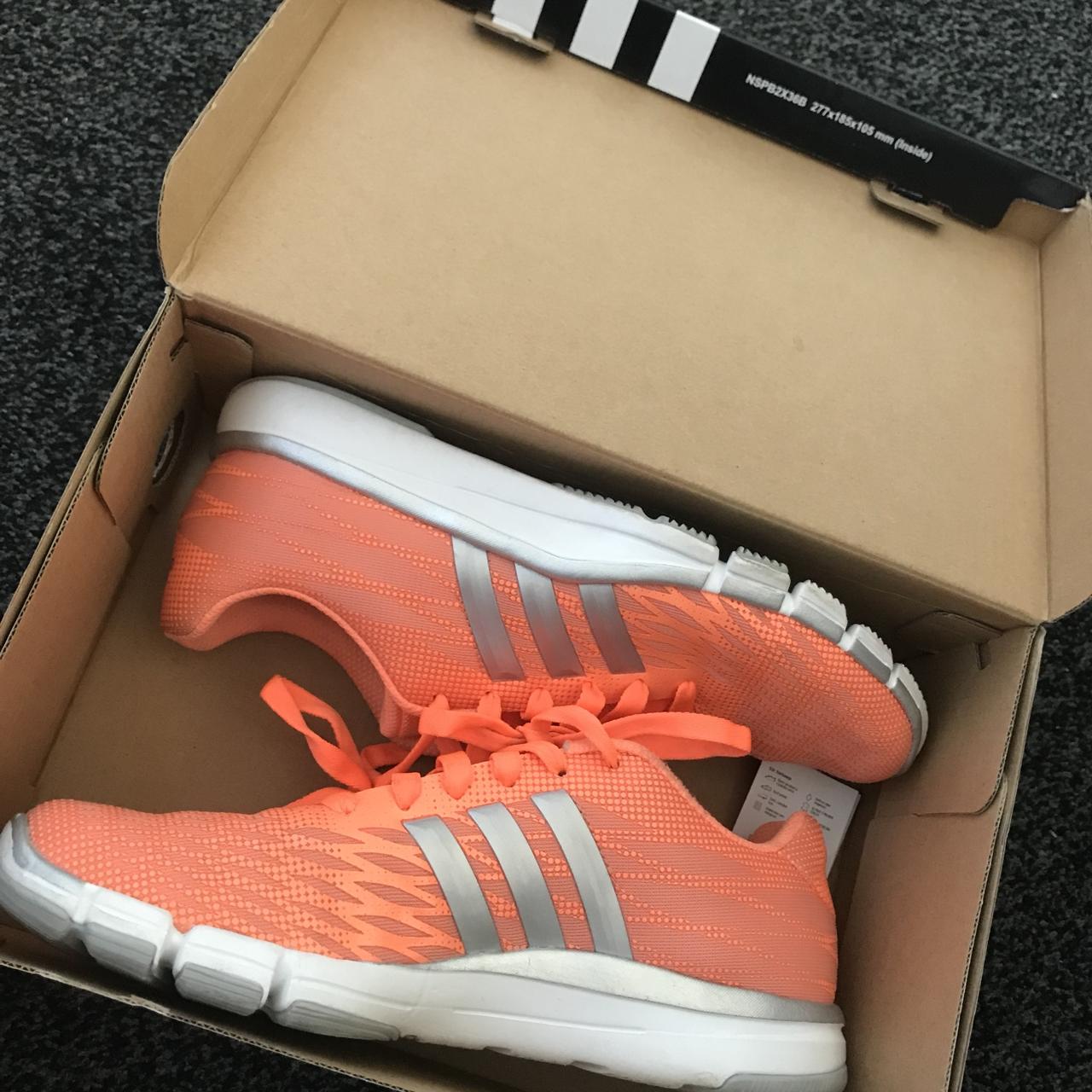 ladies orange adidas trainers