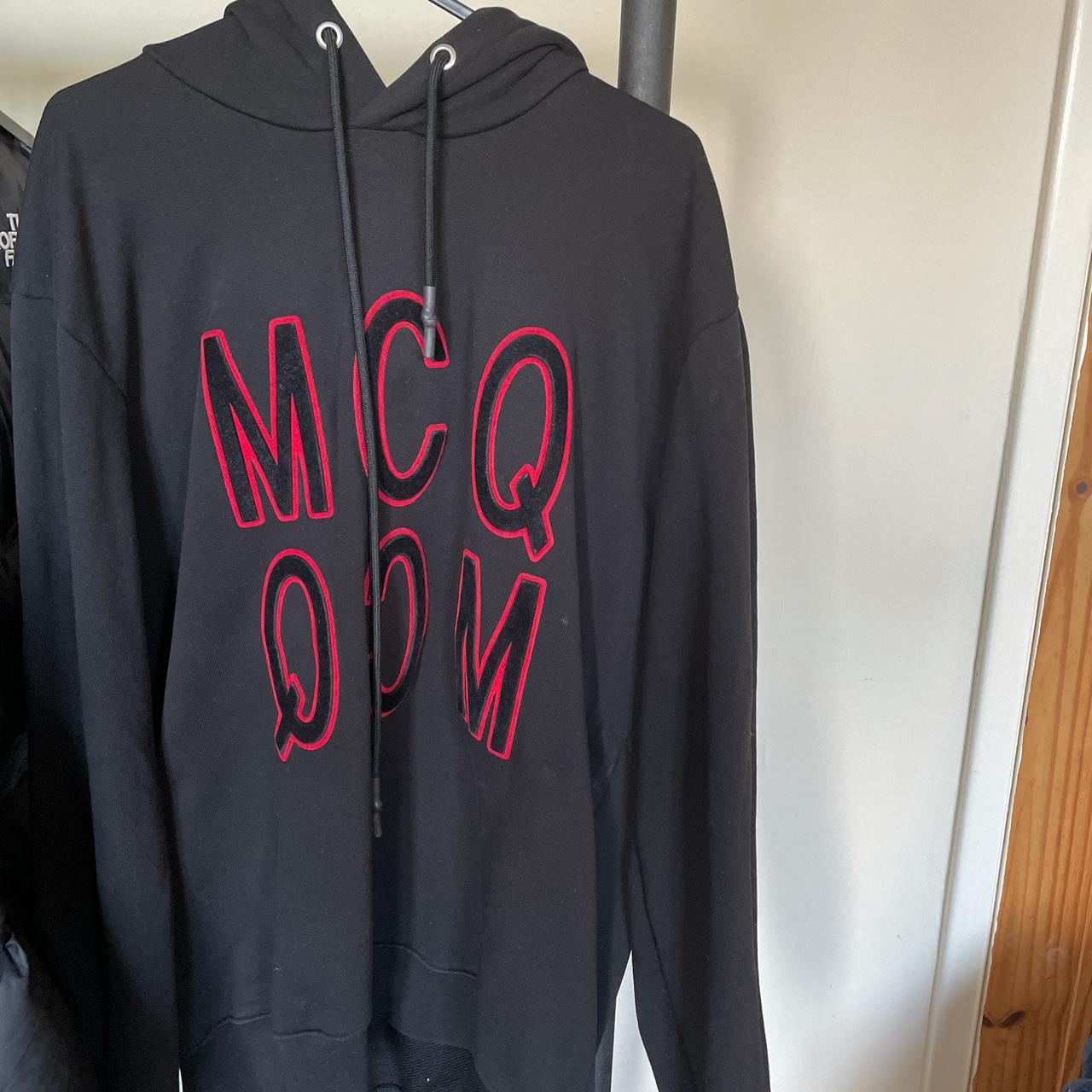 Black and red Alexander McQueen hoodie size large