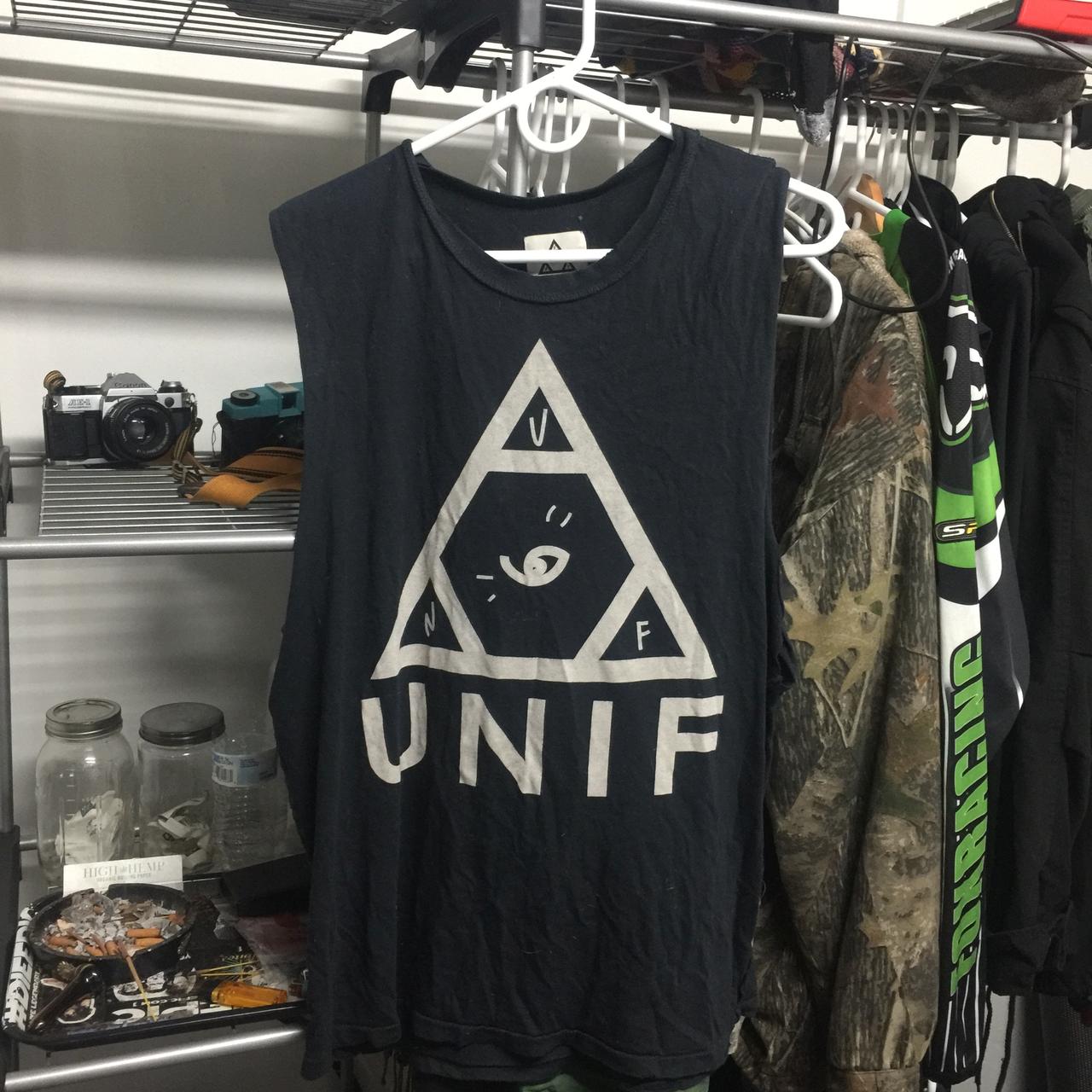 UNIF logo muscle tee Rare, early UNIF run unif... Depop